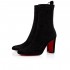 Christian Louboutin Gena 85mm Suede Booties Black Women