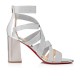 Christian Louboutin Gladiapop 85mm Elastic Gladiator Sandals Version Silver Women