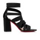 Christian Louboutin Gladiapop 85mm Elastic Gladiator Sandals Black Women