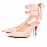 Christian Louboutin Goya Ruban 80mm Crepe Satin Pumps Pink Women