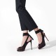 Christian Louboutin Goya Ruban Alta 120mm Crepe Satin Pumps Black Women