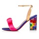 Christian Louboutin Hallunodo 85mm Crepe Satin Sandals Version Multi Women