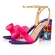 Christian Louboutin Hallunodo 85mm Crepe Satin Sandals Version Multi Women