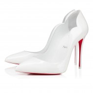 Christian Louboutin Hot Chick 100mm Patent Leather Pumps White Women