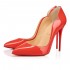 Christian Louboutin Hot Chick 100mm Patent Leather Pumps Orange Women