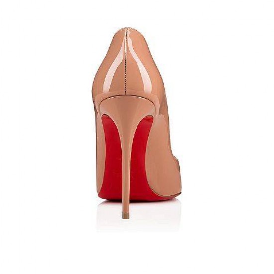 Christian Louboutin Hot Chick 100mm Patent Leather Pumps Nude Women