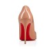 Christian Louboutin Hot Chick 100mm Patent Leather Pumps Nude Women