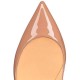 Christian Louboutin Hot Chick 100mm Patent Leather Pumps Nude Women