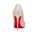 Christian Louboutin Hot Chick 100mm Glitter Glitter Heels Ivory Women