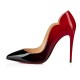 Christian Louboutin Hot Chick 100mm Patent Pumps Black/Red Women