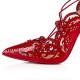 Christian Louboutin Impera 100mm Patent Leather Strappy Heels Loubi Women