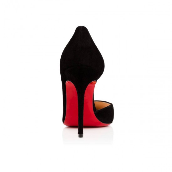 Christian Louboutin Iriza 100mm Suede Pumps Black Women