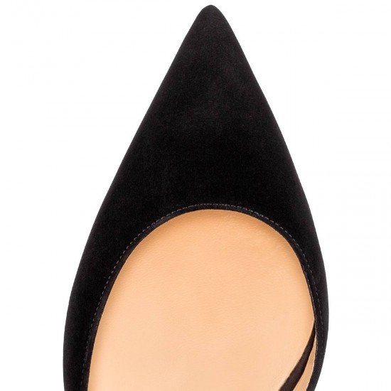 Christian Louboutin Iriza 70mm Suede Pumps Black Women