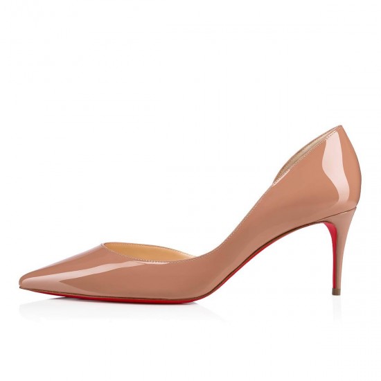 Christian Louboutin Iriza 70mm Patent Leather Pumps Nude Women