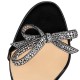 Christian Louboutin Jewel Queen 100mm Leather Sandals Black Women