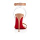 Christian Louboutin Jonatina 100mm Leather Sandals Nude/Transp Women