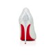 Christian Louboutin Kate 100mm Nappa Glitter Heels White Women