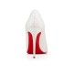 Christian Louboutin Kate 100mm Glitter Mini Pumps White Women