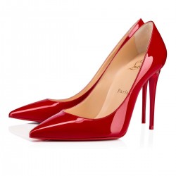 Christian Louboutin Kate 100mm Patent Leather Pumps Loubi Women