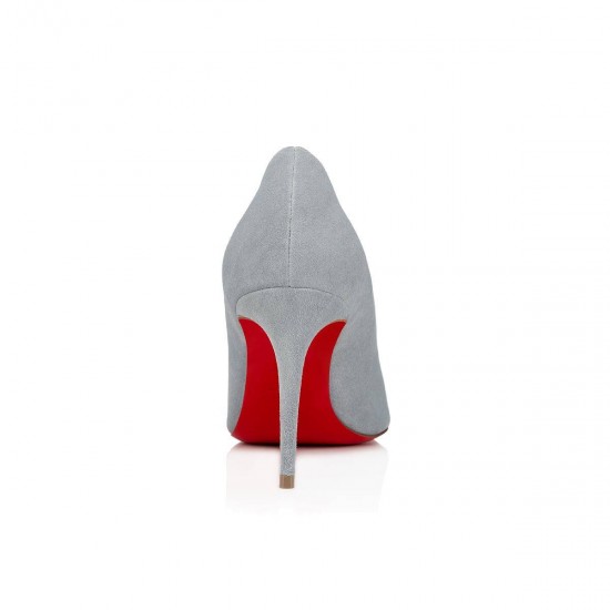 Christian Louboutin Kate 85mm Veau Velours Pumps Grey Women