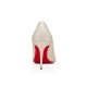 Christian Louboutin Kate 85mm Glitter Glitter Heels Ivory Women