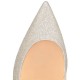 Christian Louboutin Kate 85mm Glitter Glitter Heels Ivory Women