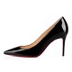 Christian Louboutin Kate 85mm Patent Leather Pumps Black Women