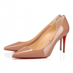 Christian Louboutin Kate 85mm Patent Leather Pumps Nude Women