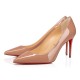 Christian Louboutin Kate 85mm Patent Leather Pumps Nude Women