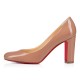 Christian Louboutin Lady Gena 85mm Patent Pumps Nude Women