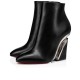 Christian Louboutin Levitibootie 100mm Calf Ankle Boots Black Women