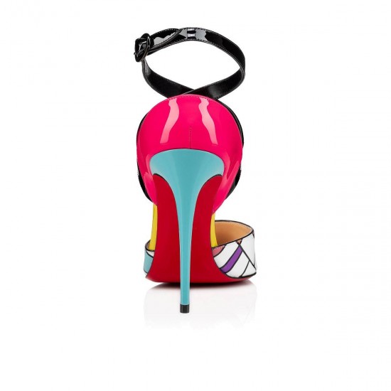 Christian Louboutin Liloo 100 mm Patent Leather Pumps Multi Women