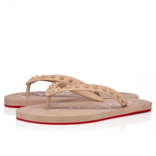 Christian Louboutin Loubi Flip Donna Rubb Flip Flops Nude 1 Women