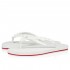 Christian Louboutin Loubi Flip Donna Leather Flip Flops White Women