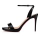 Christian Louboutin Loubi Queen 100mm Leather Sandals Black Women