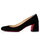 Christian Louboutin Miss Sab 55mm Veau Velours Pumps Black Women