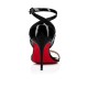 Christian Louboutin Open Liloo 85mm Patent Leather Sandals Black Women