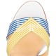 Christian Louboutin Palavas 85mm Patent Stripes Sandals Multicolor Women