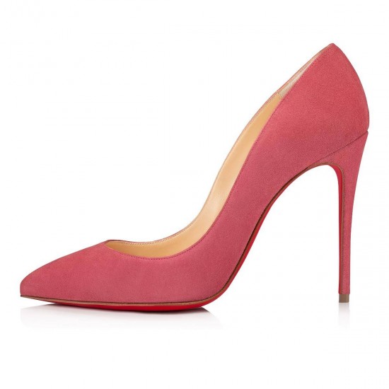 Christian Louboutin Pigalle Follies 100mm Veau Velours Pumps Pink Women