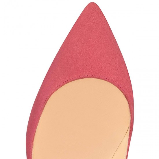 Christian Louboutin Pigalle Follies 100mm Veau Velours Pumps Pink Women