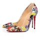 Christian Louboutin Pigalle Follies 100mm Patent Leather Pumps Multi Women