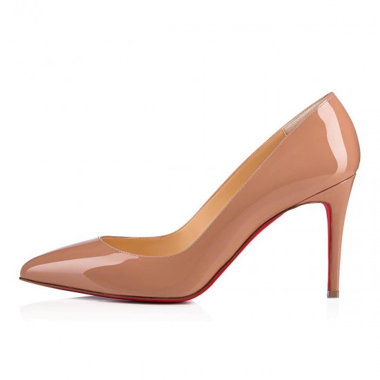 Christian Louboutin Pigalle 85mm Patent Leather Pumps Nude Women