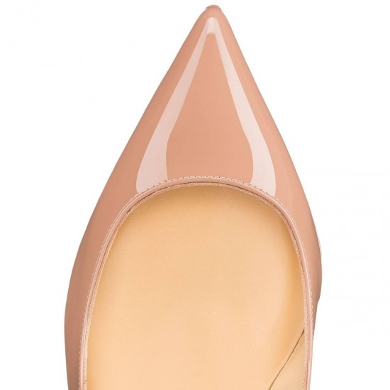 Christian Louboutin Pigalle 85mm Patent Leather Pumps Nude Women