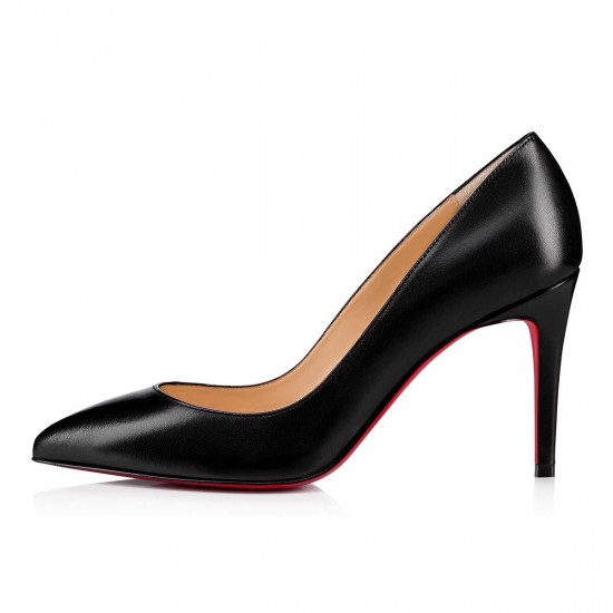 Christian Louboutin Pigalle 85mm Leather Pumps Black Women