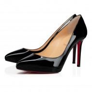 Christian Louboutin Pigalle Plato 100mm Patent Leather Pumps Black Women