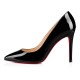 Christian Louboutin Pigalle 100mm Patent Leather Pumps Black Women