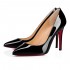 Christian Louboutin Pigalle 100mm Patent Leather Pumps Black Women