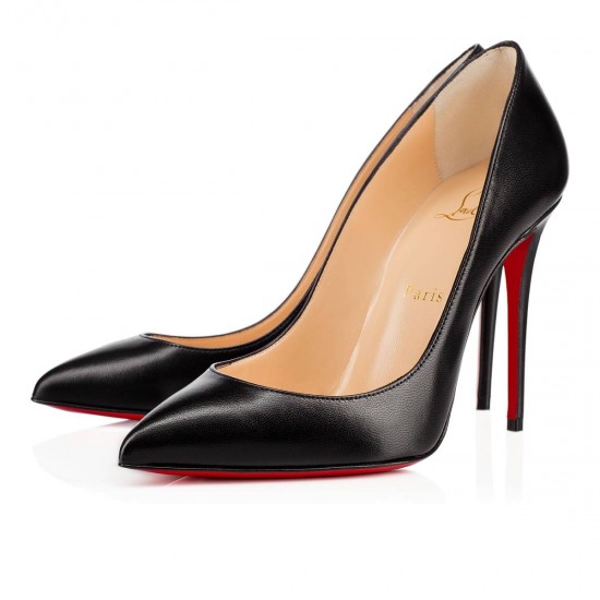 Christian Louboutin Pigalle Follies 100mm Leather Pumps Black Women