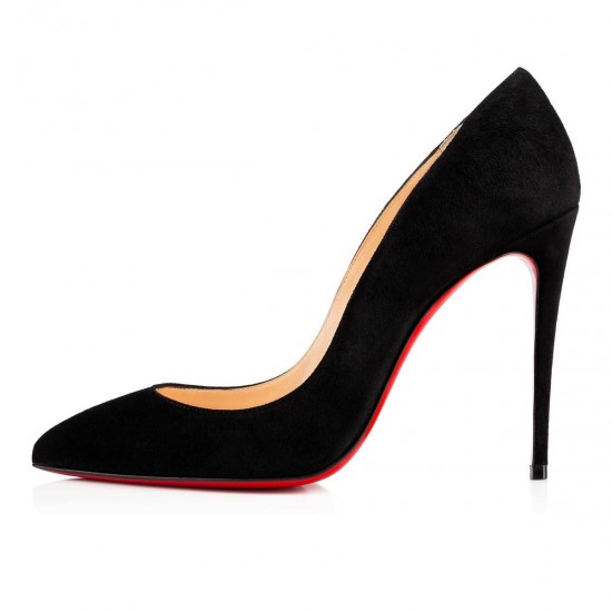 Christian Louboutin Pigalle Follies 100mm Suede Pumps Black Women