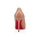 Christian Louboutin Pigalle Plato 100mm Patent Leather Pumps Nude Women